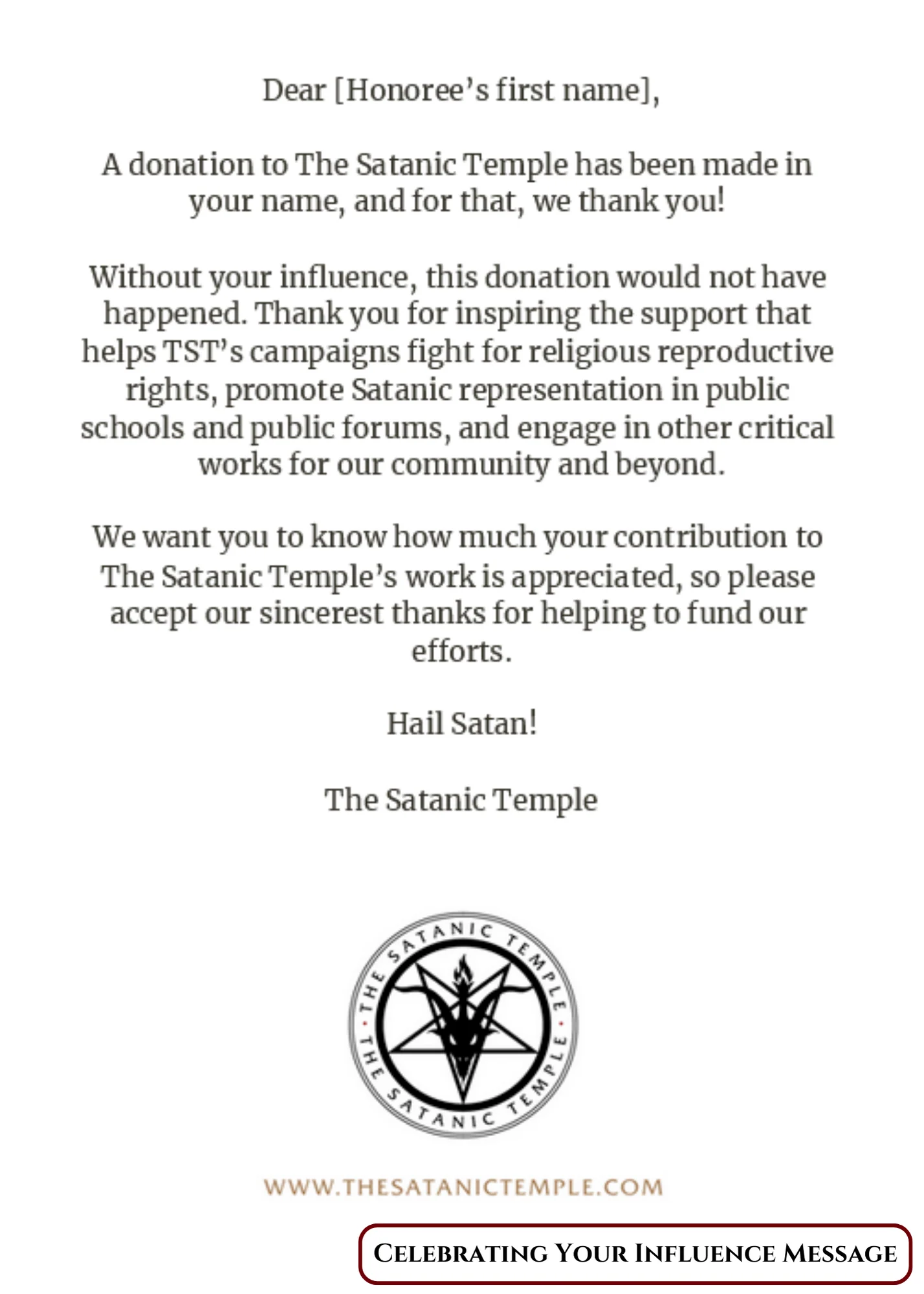 Olive Donation Thank You Card - Image 3