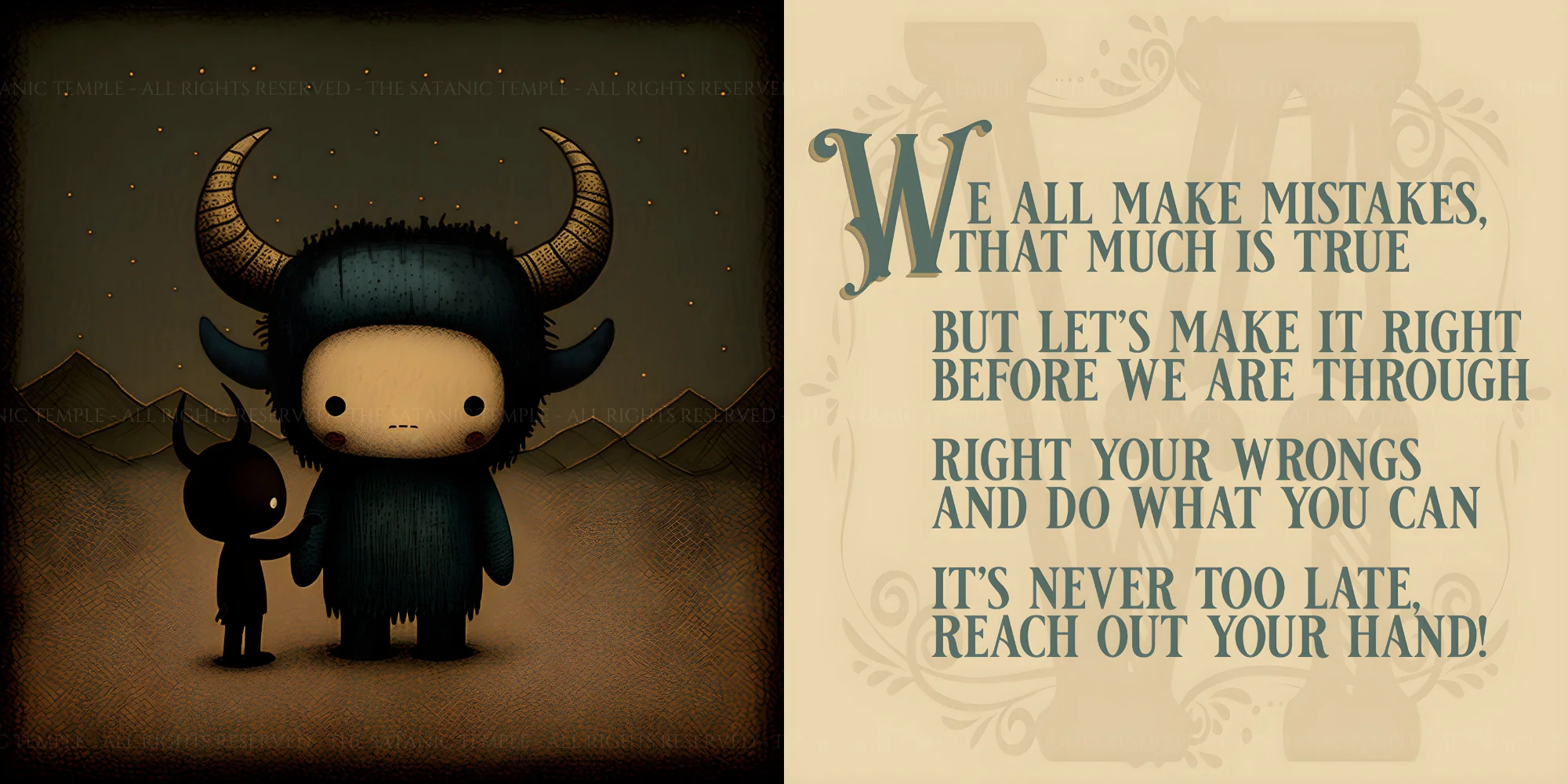 Goodnight Baphomet Art Prints Closeout Last Chance - Image 3