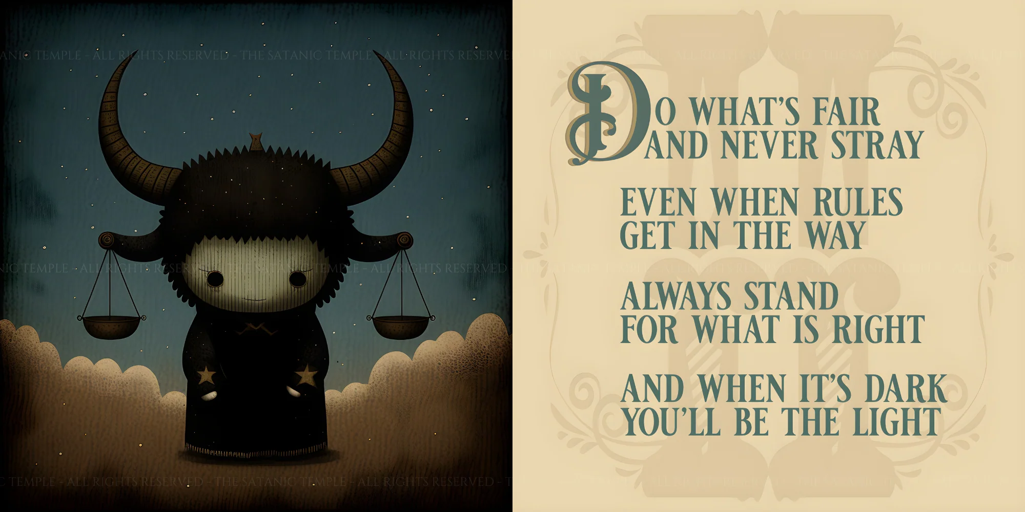Goodnight Baphomet Art Prints Closeout Last Chance - Image 7
