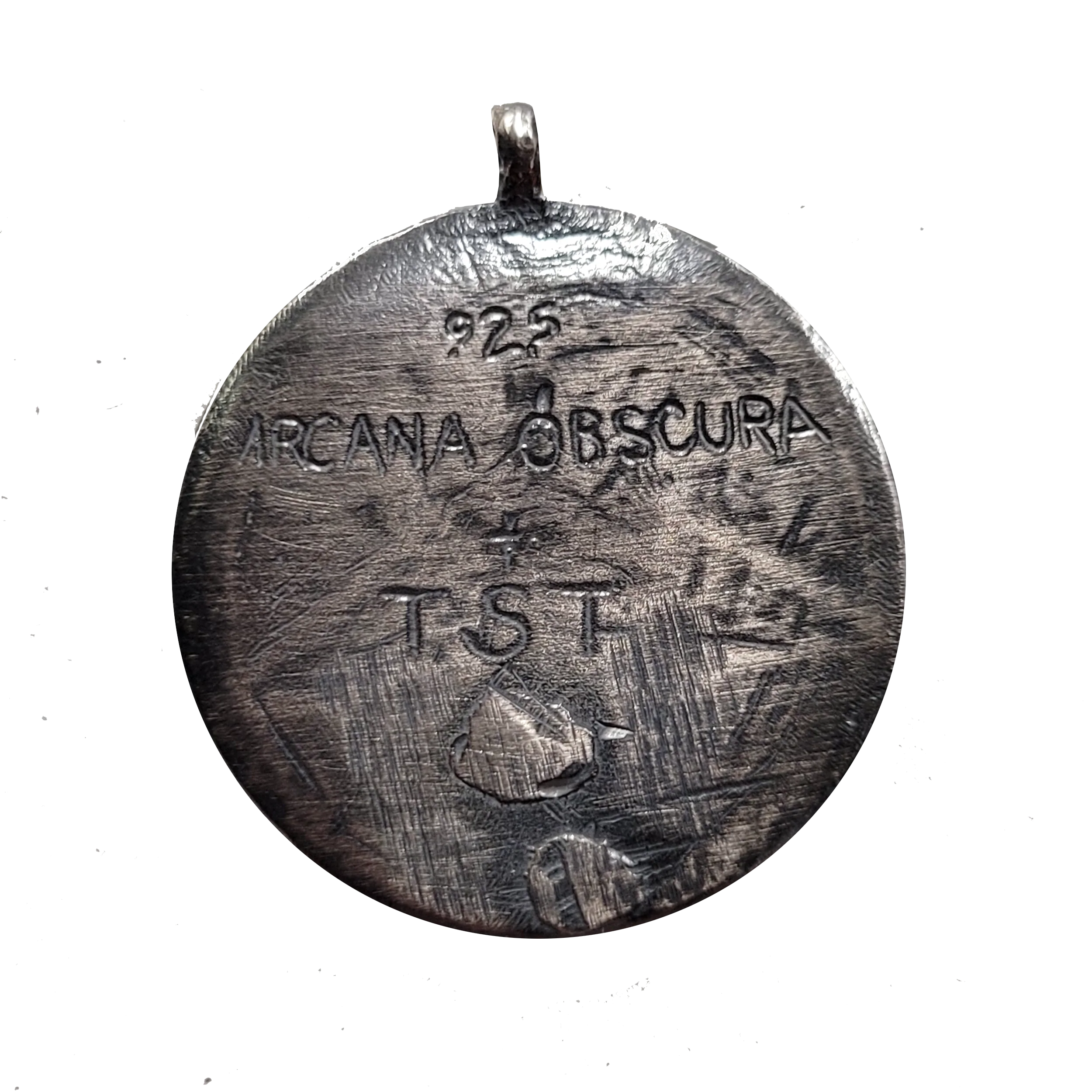 TST Logo Silver Pendant Created by Arcana Obscura - Image 3